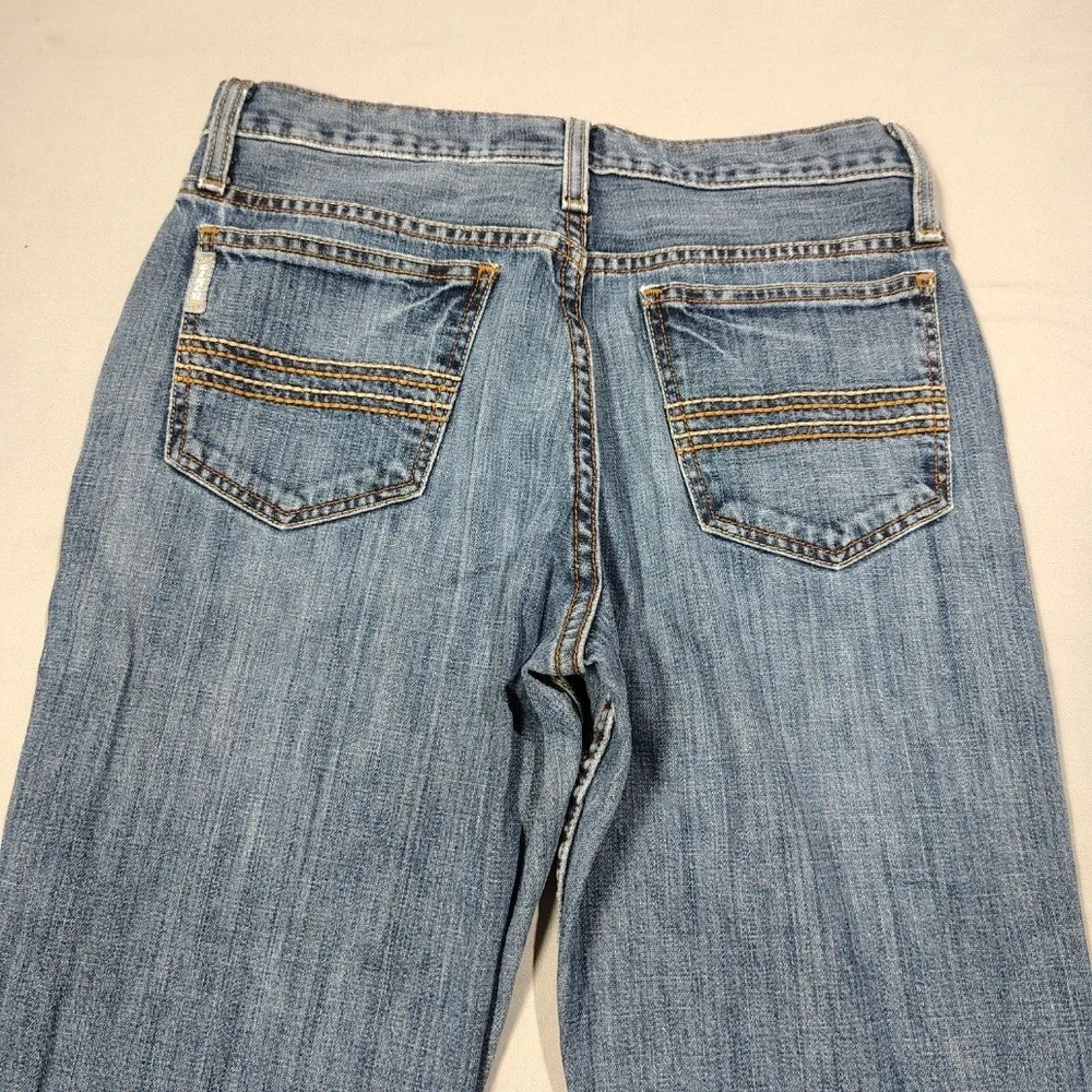Cinch Jeans Mens 29x38 Silver Label Performance Stonewash Slim Fit Distressed